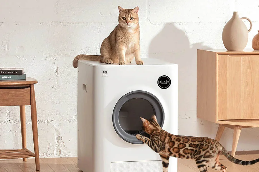 automatic self cleaning litter tray